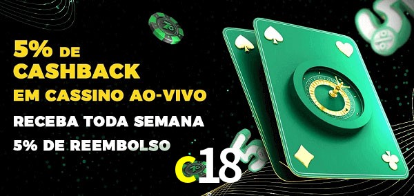 Promoções do cassino ao Vivo c18